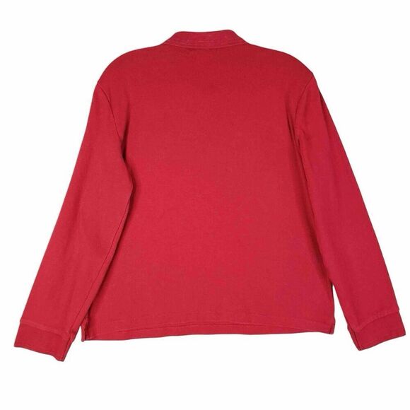 Polo Ralph Lauren LRL Sweater Pullover Henley Women’s Size Large L Red - Picture 3 of 7